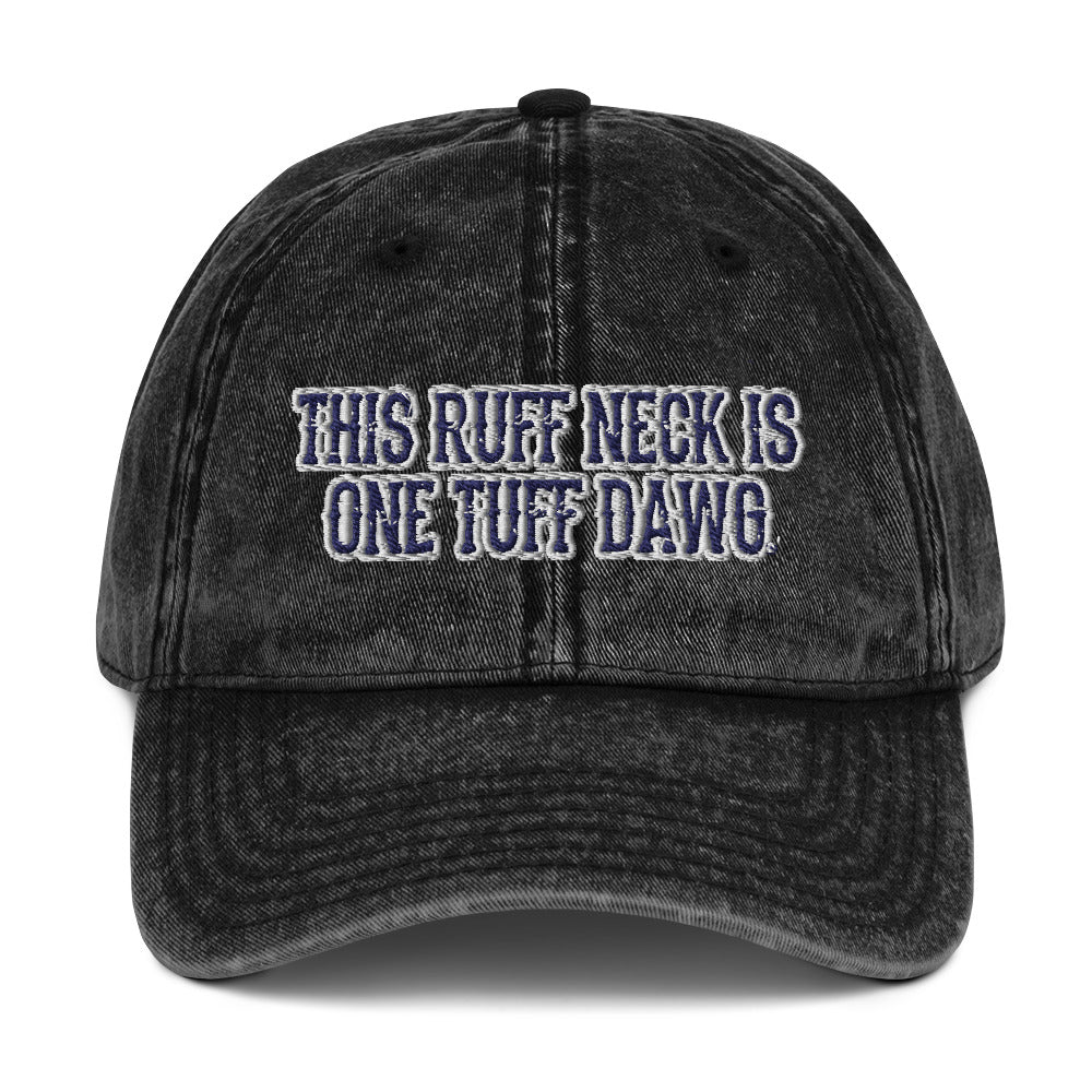 HAT-adjustable metal snap buckle/VINTAGE COTTON TWILL CAP-RUFF/TUFF/DAWG