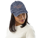 HAT-adjustable metal snap buckle/VINTAGE COTTON TWILL CAP-ALLoner