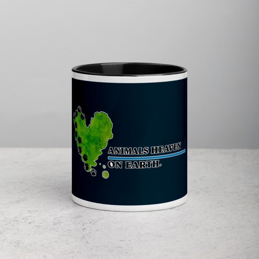 MUG - CERAMIC - NAVY/BLUE - ANIMALS HEAVEN ON EARTH