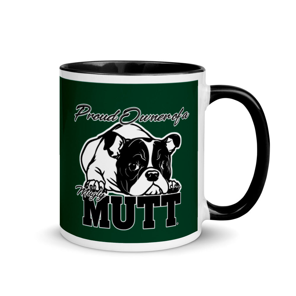 MUG - CERAMIC - GREEN - BULLDOG - POOAMM