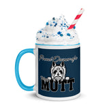 MUG - 11oz/15oz - BLUE/GREEN -  SCRUFFY  DOG - POOAMM