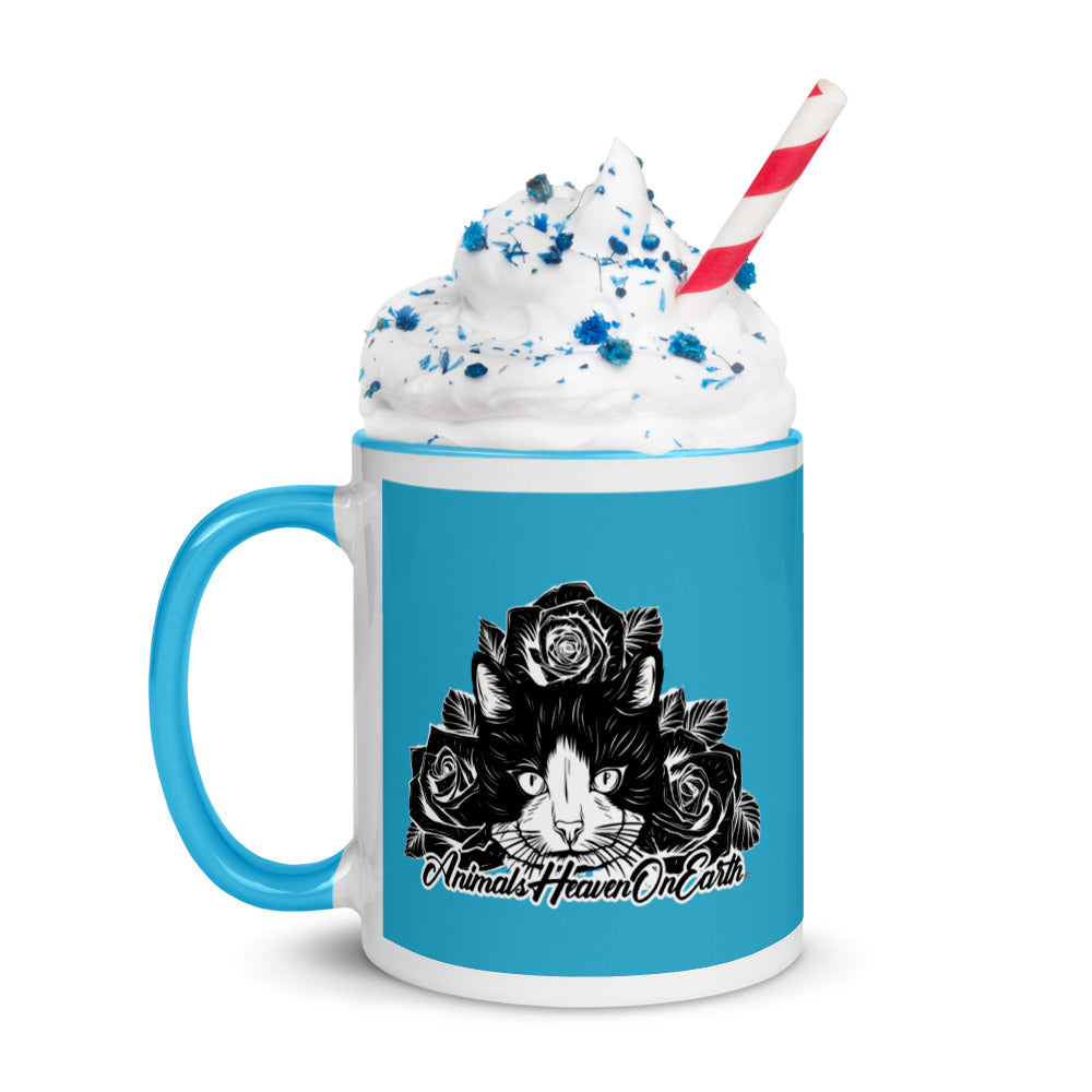 MUG - CERAMIC - BLUE - CAT - ALLoner