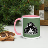 MUG - CERAMIC - GREEN - CAT - AHOE