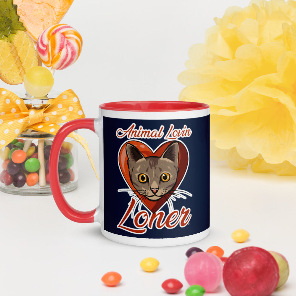 MUG - CERAMIC - NAVY/BLUE - CAT - ALLoner