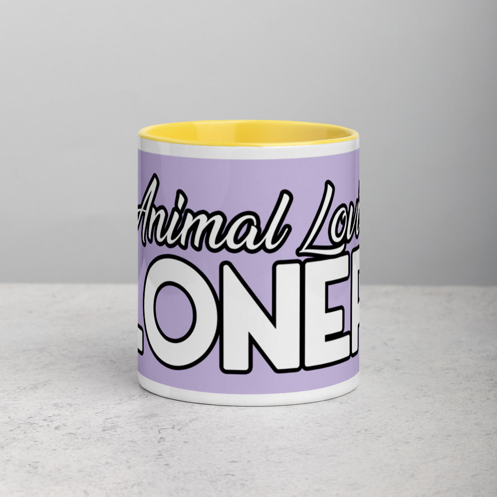 MUG - CERAMIC - LAVENDER - ANIMAL LOVIN LONER