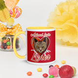 MUG - CERAMIC - RED - CAT - ALLoner