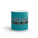 MUG - 11oz/15oz - BLUE/GREEN - DOG(Z) RULE MY LIFE/CAT(Z) RULE MY HOME