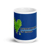 MUG - 11oz/15oz - ANIMALS HEAVN ON EARTH - BLUE - AHOE