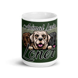 MUG - 11oz/15oz - GREEN - LAB DOGS - ALLoner
