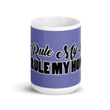 MUG - 11oz/15oz - BLUE - DOG(Z) RULE MY LIFE/CAT(Z) RULE MY HOME