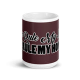 MUG - 11oz/15oz - BROWN - DOG(Z) RULE MY LIFE/CAT(Z) RULE MY HOME