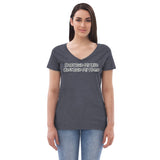 WOMEN'S SHORT SLEEVE V-NECK SHIRT- RELAXED FIT - DOGZ/CATZ